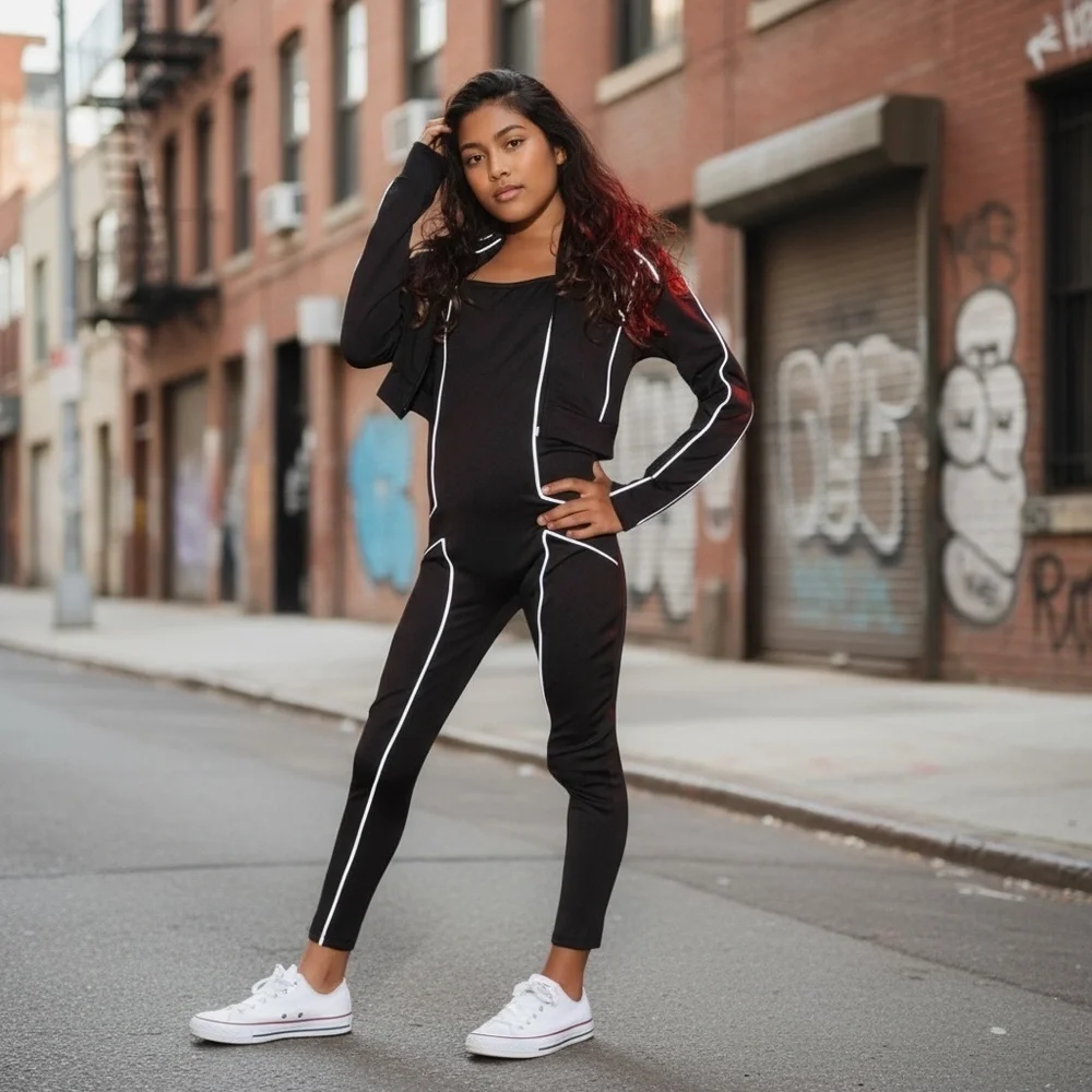 Mini Survival Mode 2 Piece Jumpsuit - Black New